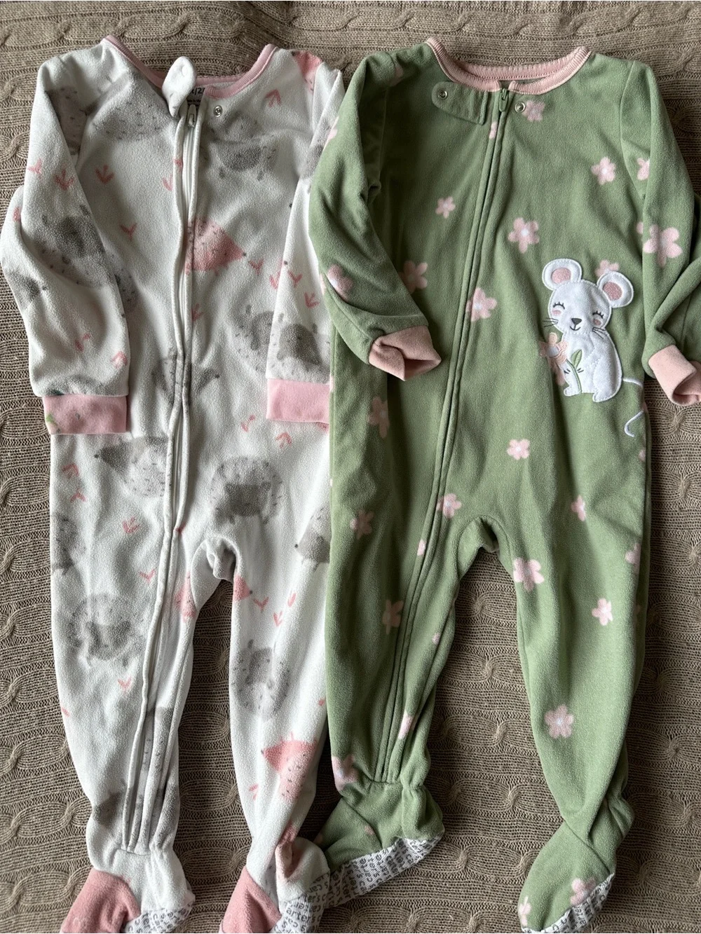 EUC Carter’s 5pc Baby Girl Pajama Bundle, 24 Months